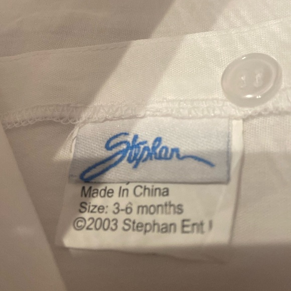 STEPHAN Ent. Inc. NWT Diaper Shirt & Bonnet Set Size 3-6 Months VINTAGE 2003 - Picture 2 of 7